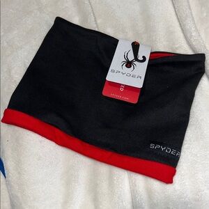 New Black & Red Fleece unisex Spyder Ski Snowboard winter Gaitor Neck cover NWT